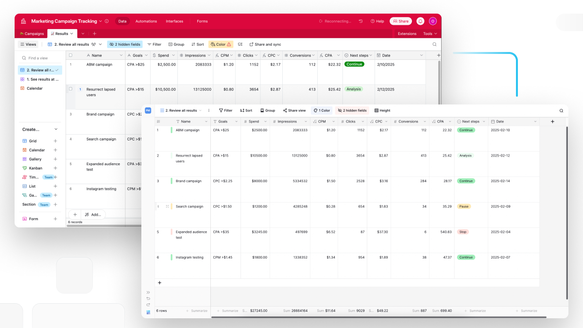 Импорт базы Airtable в Baserow