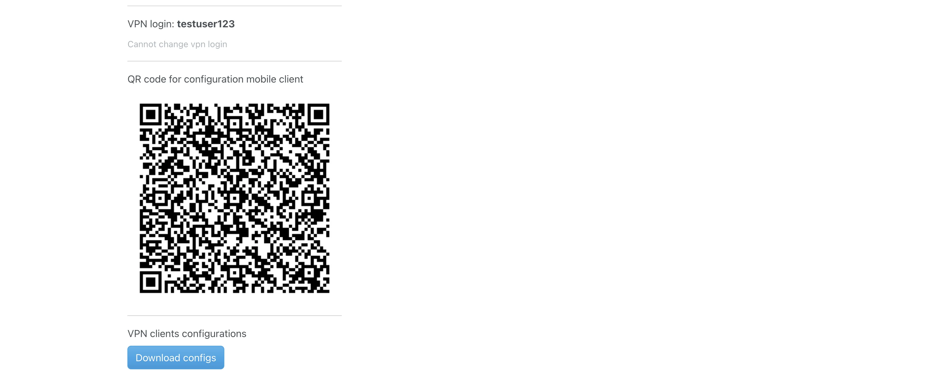 QR code for Niflheim VPN client configuration