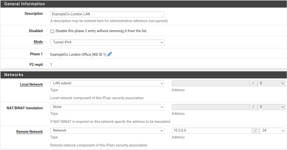 Phase 2 configuration