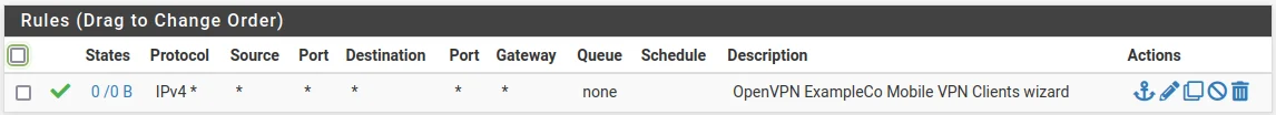OpenVPN Server list